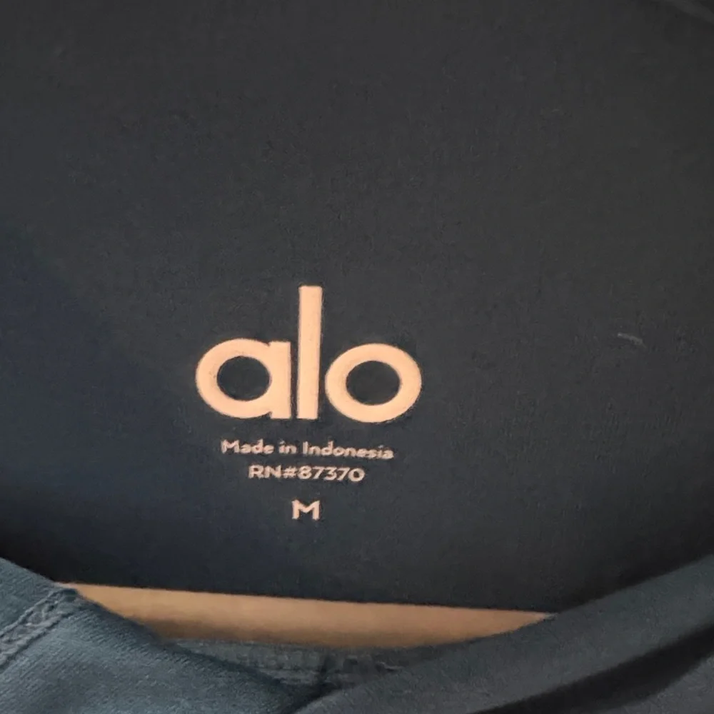 Men’s Conquer ALO Yoga Teal Hoodie NWOT - Picture 3 of 9